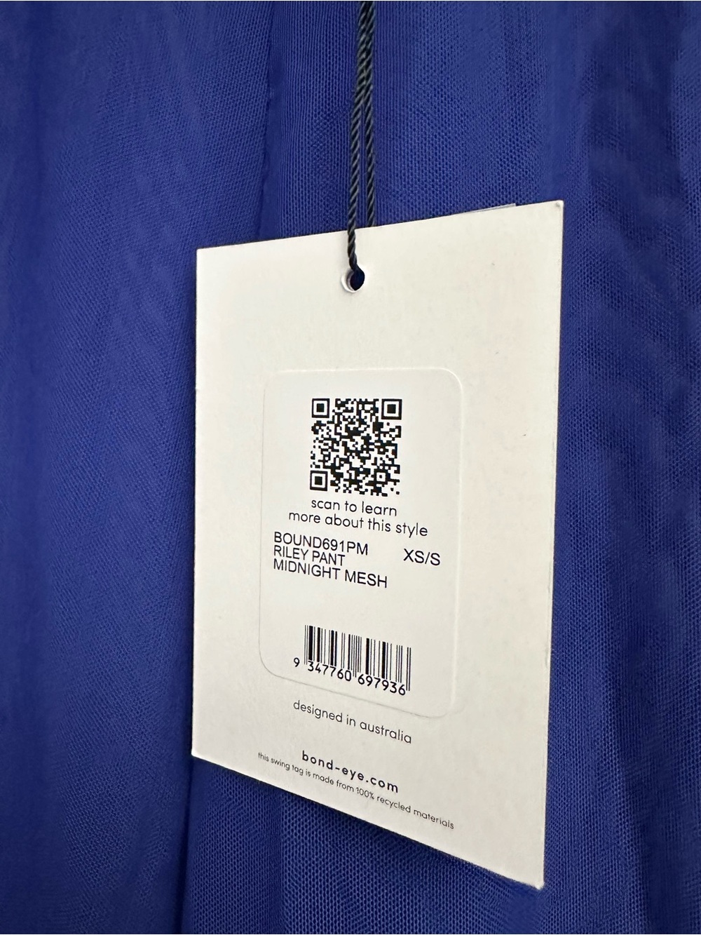 Bond-eye Riley Pant In Midnight Mesh Size XS/S - Picture 13 of 15